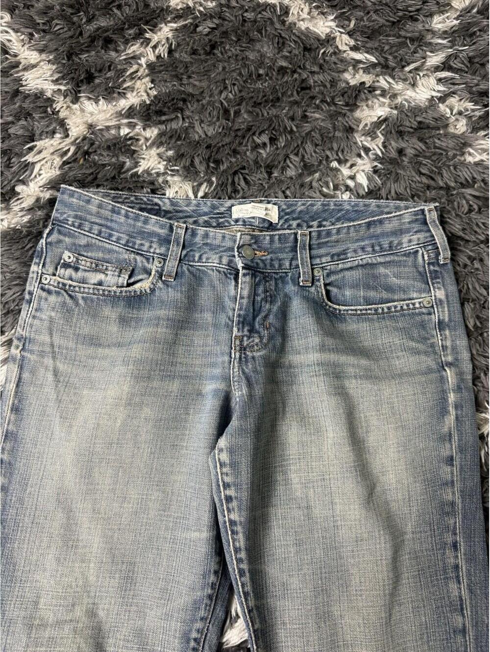 Vintage Abercrombie & Fitch Jeans Womens 8R Flare Bootcut Blue Denim 34x33 - Picture 7 of 13